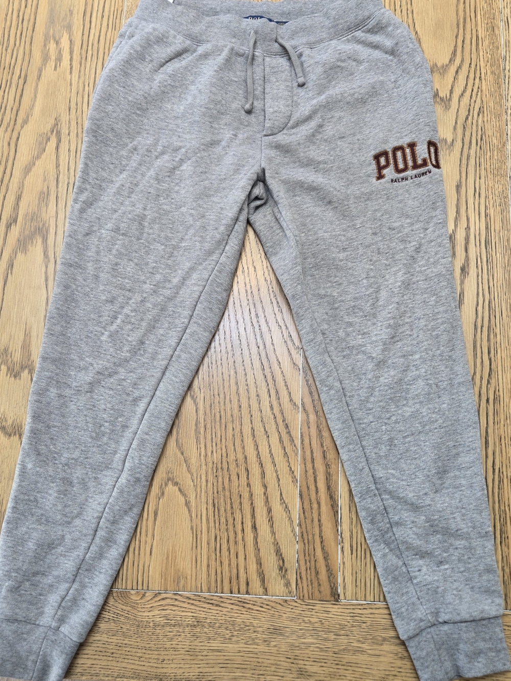 Polo Ralph Lauren Men’s Gray Fleece Joggers Size S Sweatpants Varsity Logo